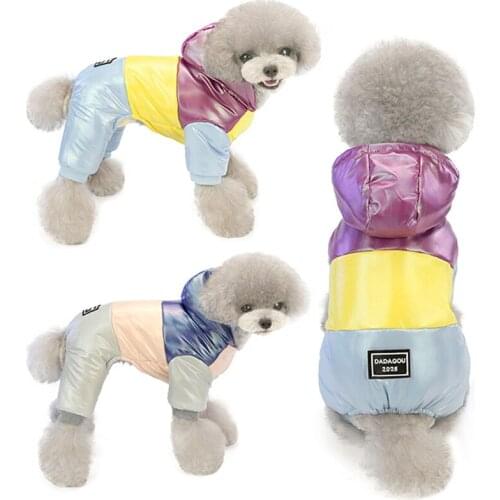 Winter Pet Dog Clothes Warm Jacket Thicker Cotton Coat Waterproof Small Dogs Jumpsuits Pets Clothing For French Bulldog Puppy