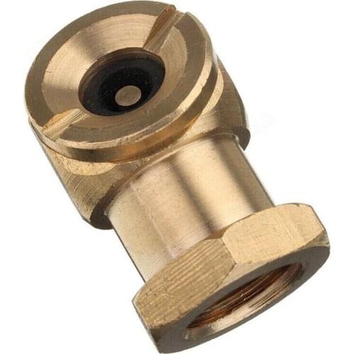 1pc New 1/4 NPT Car Chuck Ball Tire Lock-on Copper Tyre Inflator Valve Connector