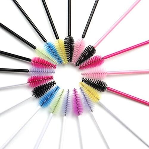 25pcs Eyelash Eyebrow Brush Water Drop Shape Nylon Eyelash Extension Applicator Lashes Makeup Brushes Beauty Tools Mascara Wand
