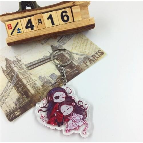 Anime Tian Guan Ci Fu Key Chains Holder Fashion Mo Dao Zu Shi Xie Lian Hua Cheng Cute Kawaii Keyring Pendant Key Holder Jewelry