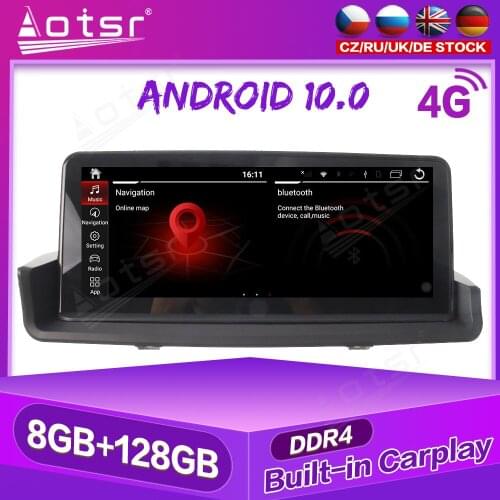 8+128G For BMW 3 E90/E60 CCC CIC Android 10 Car GPS Navigation Multimedia Player Auto Stereo Radio Tape Recorder carplay 4G SIM
