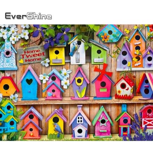 Evershine Diamond Painting House 5D DIY Diamond Embroidery Scenery Cross Stitch Kit New Arrival Spring Home Decoration