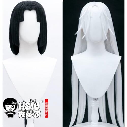 「HSIU Brand」 Game Identity v cosplay Red Butterfly Rashomon Geisha Michiko long Wig Fiber synthetic wig + Free brand wig net