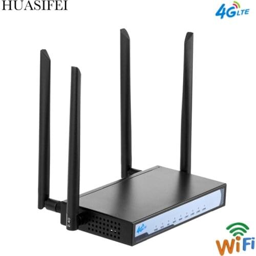 HUASIFEI 4G lte industrial wireless Wi-FI router for 4g sim card 300mbps 4g lte modem internet for cottage