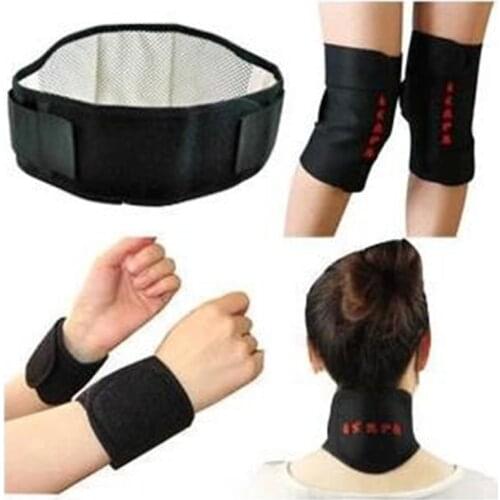 Posture Corrector Braces Tourmaline Belt Self-heating Knee Pads Wrist Waist Elbow Support Therapy Neck Shoulder Knee Support Set
