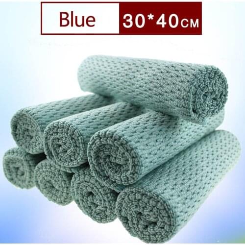 Kitchen Towel Super Absorbent Cleaning Cloth Easy Cleaning Wipes Table Window Tool Portable Microfibre Thicker Dishcloth 30*40cm