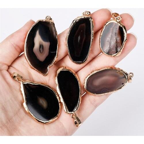 1Pc Natural Geode Polished Irregular Crystal Slice Brazil Healing Reiki Stone Quartz Pendant Mineral Home Decor