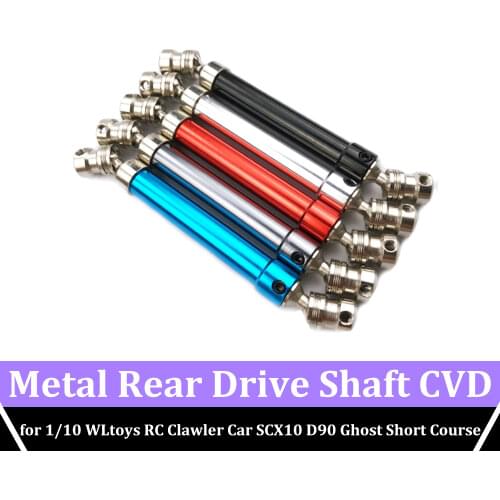 Upgrade Parts Metal Rear Drive Shaft CVD Center Transmission Shaft for 1/10 WLtoys RC Clawler Car SCX10 D90 Ghost Short Course