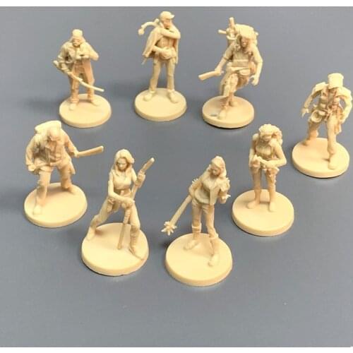 Random 5 Pcs Board Game Miniature Role-playing Figure TRPG Toy