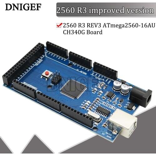 DNIGEF 2560 R3 REV3 ATmega2560-16AU CH340G Board ON USB Cable Compatible for Arduino No USB Line