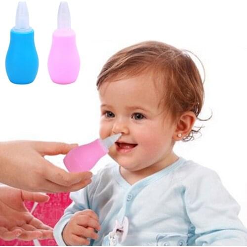 Silicone Newborn Baby Children Nose Aspirator Toddler Nose Cleaner Infant Snot Vacuum Sucker Soft Tip Cleaner Baby Care Products