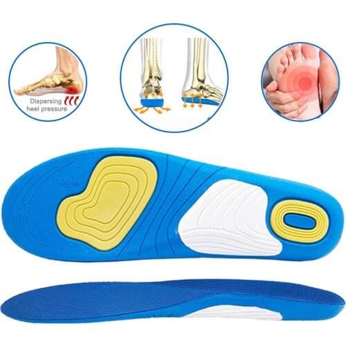 Superapeape Sport Insole Silicone Orthopedic Foot Care For feet Shoes Sole Heel Pain Plantar Fasciitis Shock Absorption Pads