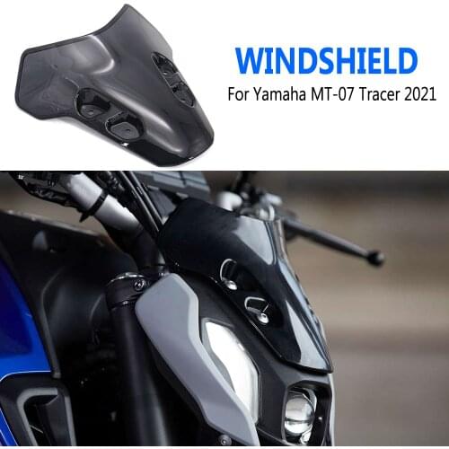 For Yamaha MT07 MT-07 MT 07 Tracer 2021 Windscreen Windshield Deflectors Wind Shield Screen Protector Motorcycle Accessories