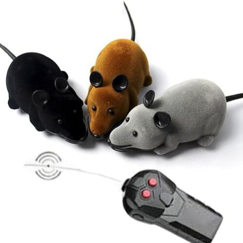 Funny Wireless Remote Control Tricky Moving Rat Mouse Cat Playing Chew Toy Gift