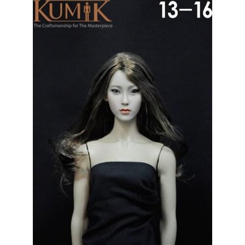 1/6 scale female head shape for 12" action figure doll accessories doll head carved not include the body,clothes and other 13-16