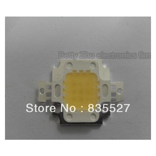 10pcs/lot 10W high power integrated light source LED lamp beads 35 * 35MIL 900-1000LM 3000-3200K warm white