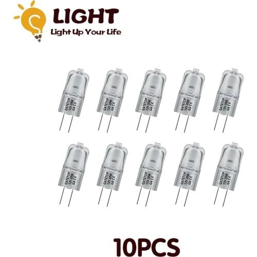 10pcs/Lot Hot Size Halogen Lamp G4 12V 20W Interior Decoration Crystal Chandelier
