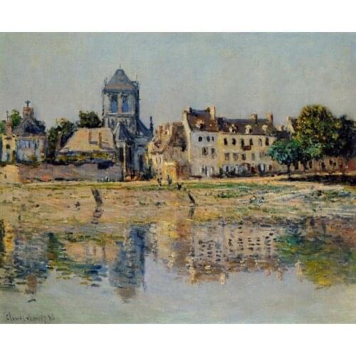 100% handmade landscape oil painting reproduction on linen canvas, landscape oil painting,burgo-marina-at-bordighera by Monet