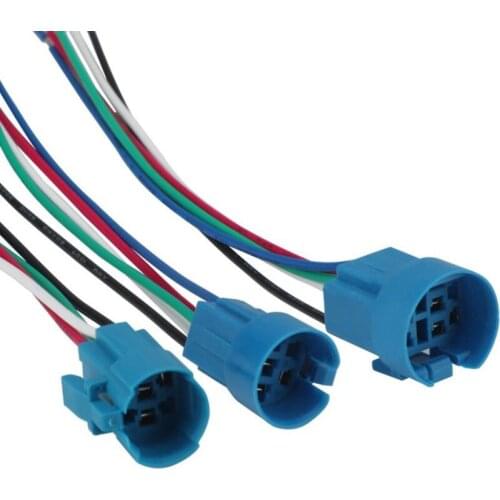 5 Pcs 16mm 19mm metal switch flat pins type switch connector pushbutton switch socket with 15cm wire harness