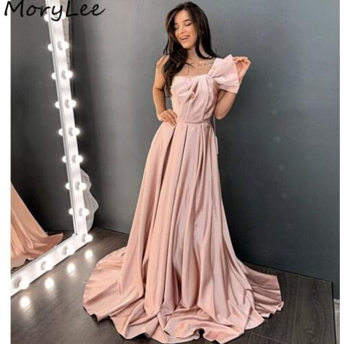 Prom Dresses Pink Scoop Sleeveless Spandex Satin Pleated A-Line Prom Dresses With Zipper Back vestidos de fiesta de noche