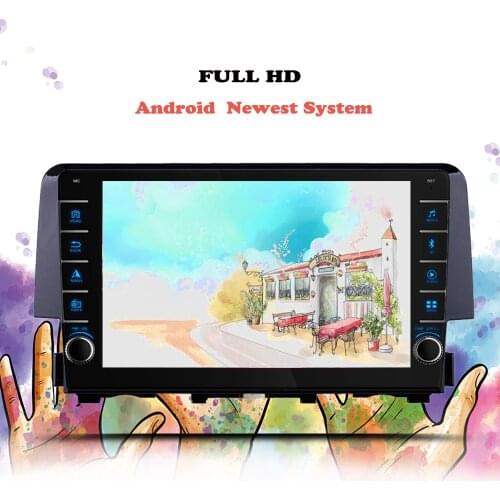 DSP Car Radio Multimedia Video Player For Honda Civic 2016 2017 2018 Android 10 Navigation GPS DVD 2 din Tape Recorder Head Unit