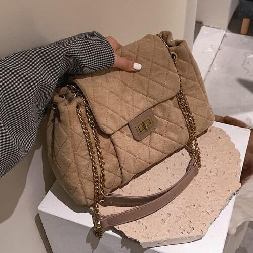 Big Chain Tote Women Shoulder Bag Fashion Large Capacity Messenger Bags for Women 2021 Solid Color Crossbody Bag Womens Bags