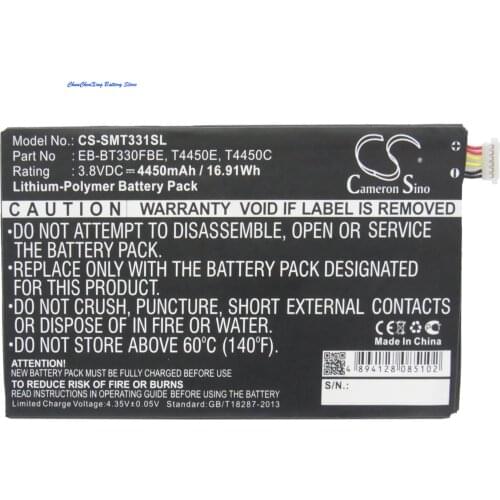 Cameron Sino 4450mAh Battery T4450C, T4450E for Samsung Galaxy Tab 4, Tab 4 8.0 LTE, SM-T335F3, SM-T337A, SM-T337V, Millet