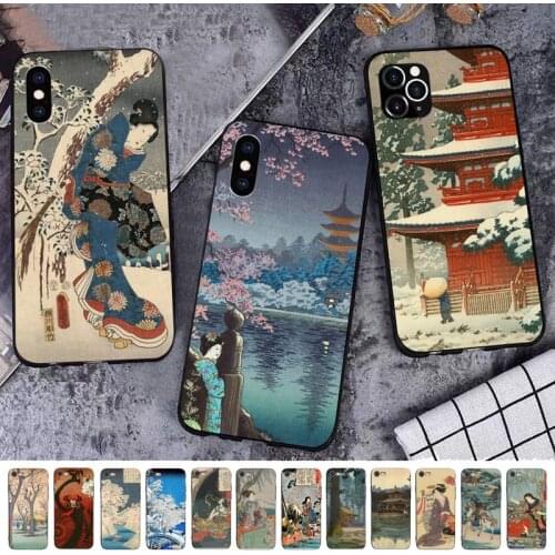MaiYaCa Ukiyo-e Japanese style Art painting Phone Case for iPhone 11 12 pro XS MAX 8 7 6 6S Plus X 5S SE 2020 XR cover