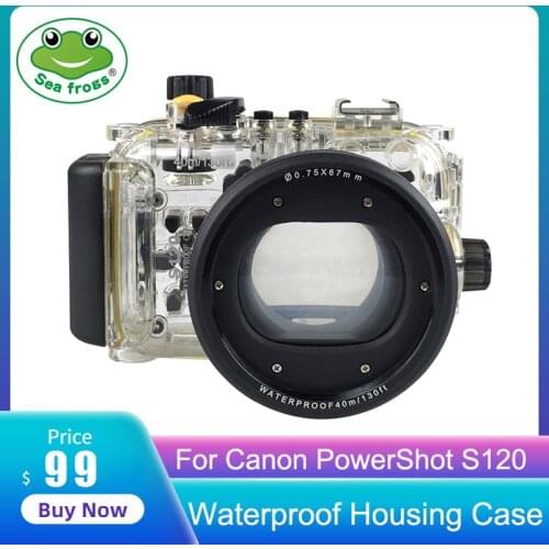 For Canon PowerShot S120 Camera Waterproof Housings Swimming Diving Camera Waterproof Box for Canon S120 Dive Housing Photo Bag