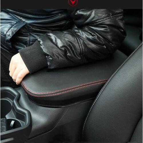 PU Leather Car Center Console Armrest Box Cover Pad Protective Cover For Toyota RAV4 RAV 4 2019 2020