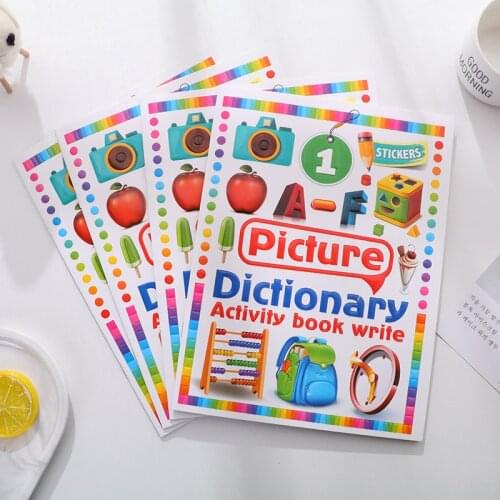 1 Pcs Childrens Puzzle Early Learning English Picture Book Life Situation Enlightenment Experience Cognitive Story Sticker Book