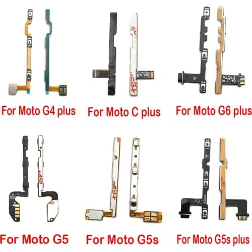 Volume Button Power Switch On Off Button Flex Cable For Motorola Moto G5 G5S G6 E5 G4 Plus Play