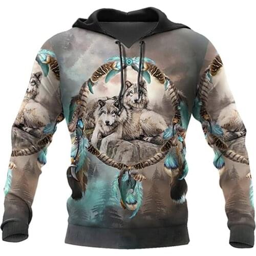 Deer Hunting 3D Printed Mens Hoodies Harajuku Streetwear Autumn Hooded Sweatshirt Unisex Casual Jacket Tracksuits TD954941874