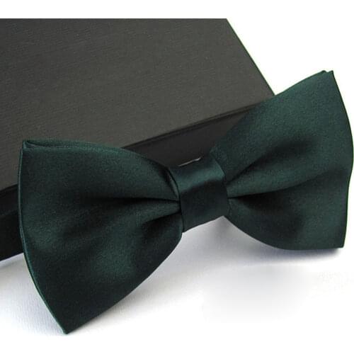 Men Bow Tie 2020 New 33 Colors Satin Noble Fashion Tuxedo Classic Noble Men Solid Color Butterfly Wedding Party Bowtie Bow Tie