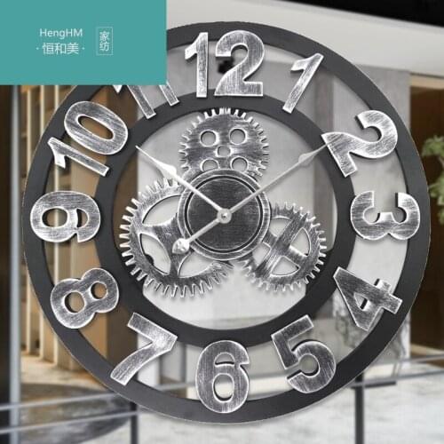 Wall hanging clock, creative car wheel and watch 2020