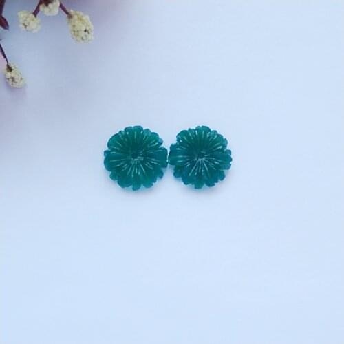 Natural Gemstone Green Agate fashion women Earring Bead,16x4mm,3.04g