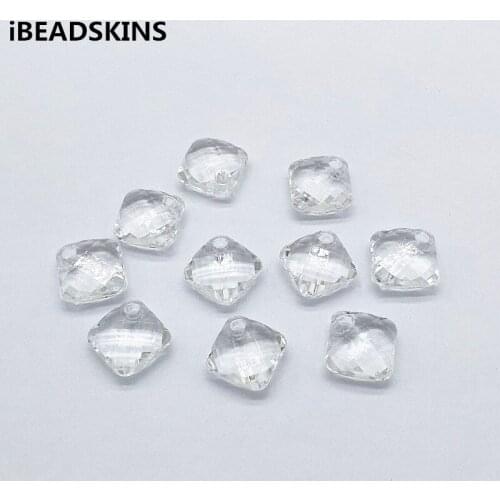 New arrival! 17x17mm 550pcs/lot Clear Acrylic Square-shape beads forEarrings parts,hand Made Earrings Findings Jewelry DIY