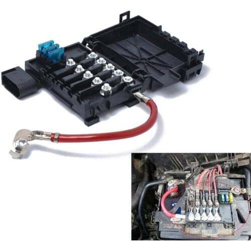Car Fuse Box Battery Terminal Accessory for Volkswagen Bora Golf Mk4 98-05 Auto Accessory Battery Fuse Box Car Styling