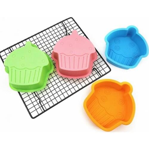 Silicone Cake Mold House Shaped Muffin Cupcake Baking Molds Kitchen Cooking Bakeware Maker DIY Cake Decorating Tools