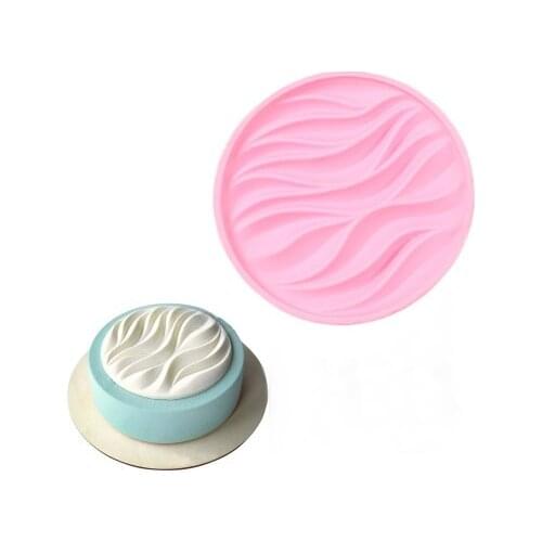 Silicone Decorating Tool 3d Wave Shape Cake Mold For Fondant Chocolate Mousse Cakes Mould Sugar Baking Tools Moulds H985