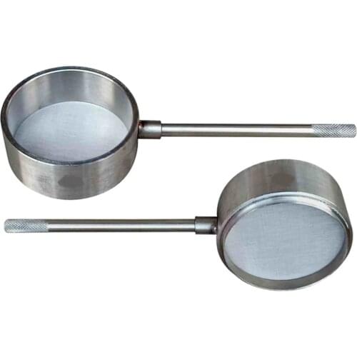 Dia 55mm Height 28mm With Handle Test Sieve Stainless Steel Screen Cell Strainer Sampling Pharmacopeia Sieve