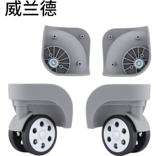 Luggage bag universal wheels accessories repair wheel trolley luggage pulley shock absorption casters luggage wheels roll wheel