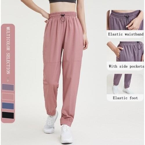 Vansydical Womens Loost Running Pants Quick Dry Training Jogging Trousers Female Slim Fitness Workout Breathable Sports Pants