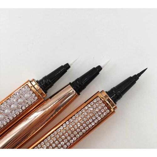 Eyelashes Magic Self Adhesive Liquid Eyeliner Glue Pen Clear Black Brown Eyeliner Long Lasting Waterproof Makeup Eyeliner