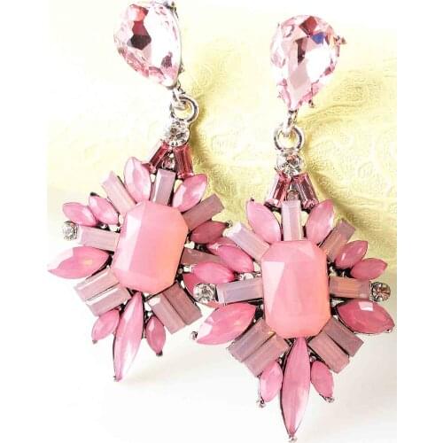 YaYi Jewelry Fashion Multi Glass Crystal Rhinestone Dangle Women Ancient Gold Color Wear Ear Band Long Tassel Earrings