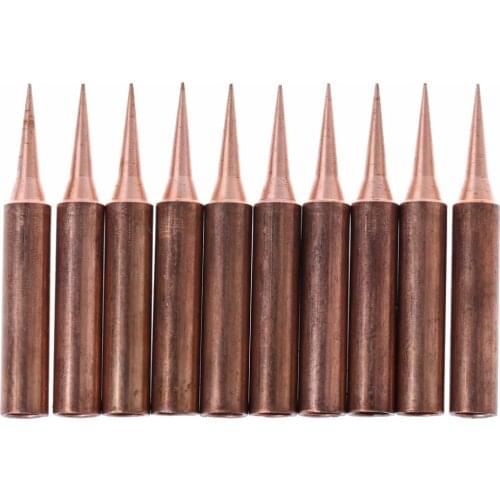 10 Pcs New Copper Solder Screwdriver Iron Tips Soldering Welding Head 900M-T-I Lead Free #1A30946