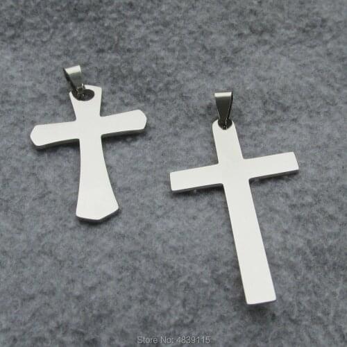 100pcs/lot Stainless Steel Cross Shaped Dog Tags Pet Identity Tags with Mirror Polished Surface