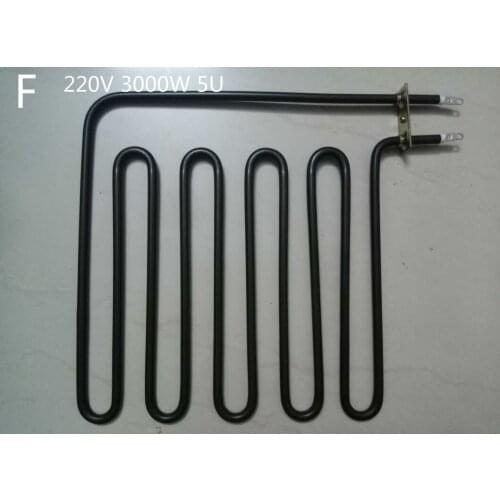 220V U Type Electric Heat Pipe 5U/2U Heating Tube gun-shaped Electric Heat Pipe Tubular Heater Elements 1100w/3000w