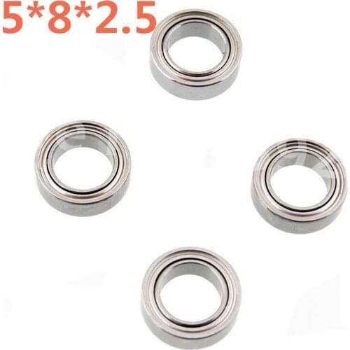 4 Pieces RC Car 5*8*2.5mm 8*5*2.5 Ball Bearing For 1/10 Scale Models Kyosho Optima Traxxas Slash 4x4 Huan Qi 727 4WD Hobby Buggy