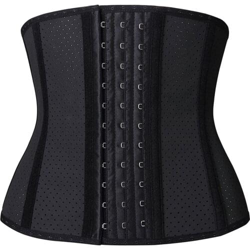 9 Steel Boned Waist Trainer for Women Corset Underbust Latex Sport Girdle Corsets Cincher Hourglass Body Shaper Girdle Trimmer